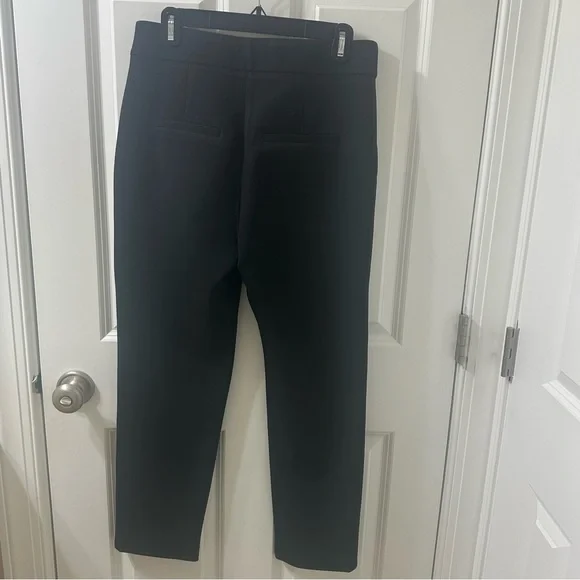 Veronica Beard Black Renzo Crest Button Pant with Gold Button Detail. Size 8. - Picture 4 of 6